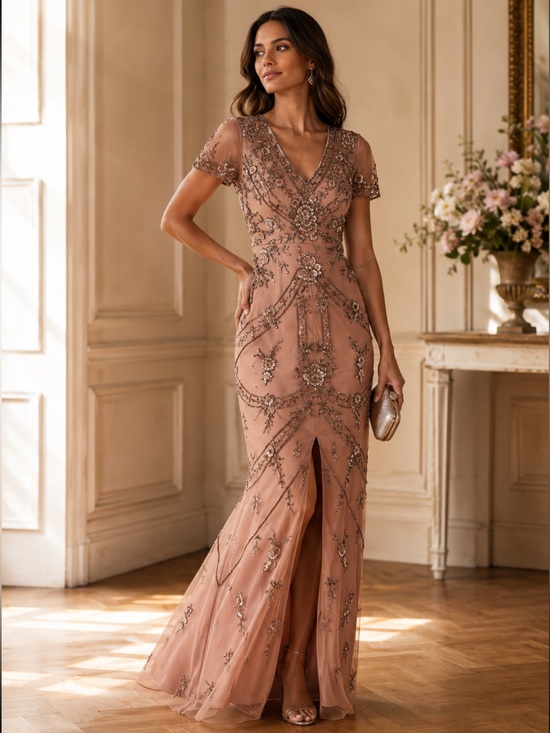 Aidan Mattox Dresses & Skirts - BHLDN FATIMA TEA ROSE AIDAN MATTOX DRESS